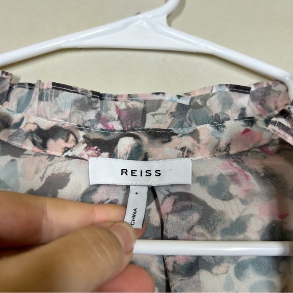Reiss Talia Floral Blouse NO SIZE SEE MEASUREMENTS - Picture 11 of 13